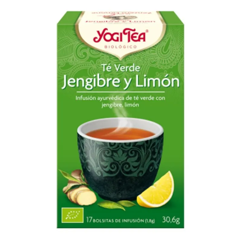 YOGI TEA TE VERDE JENGIBRE CON LIMON 17 BOLSAS