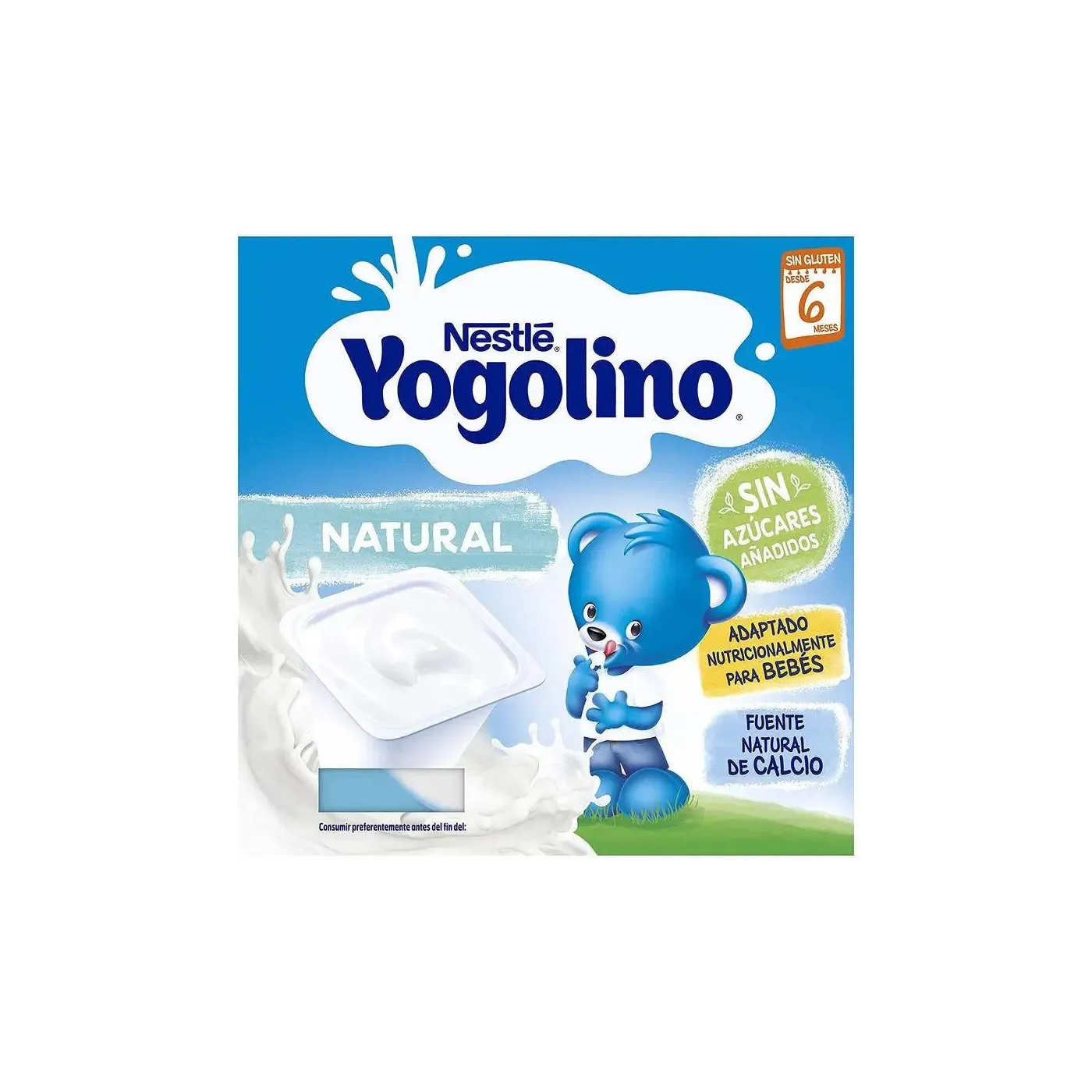 Yogolino Natural Sazucar 4x100g
