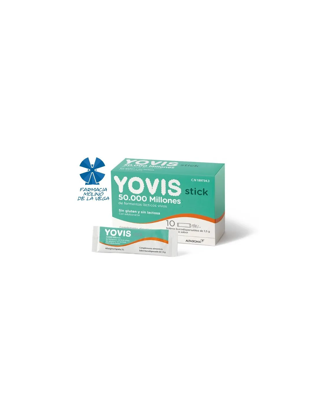 YOVIS STICK 10 SOBRES BUCODISPERSABLES